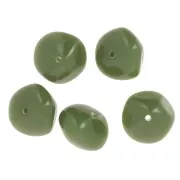 9x12mm Opaque resin nugget beads - Khaki x8