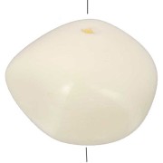 12x15mm Nugget Opaque resin beads - Ecru x6
