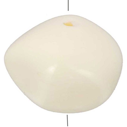 12x15mm Nugget Opaque resin beads - Ecru x6