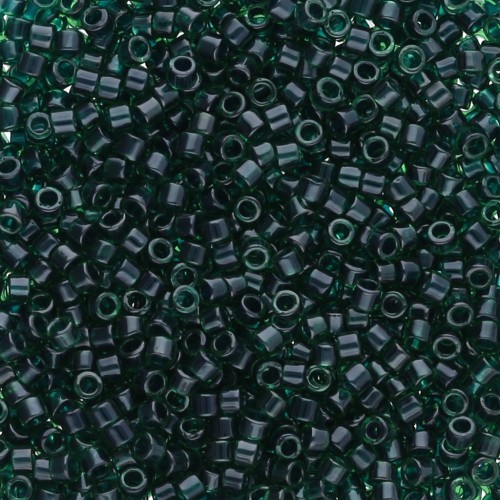 Miyuki Delica 11/0 DB0275 - Lined Emerald Luster