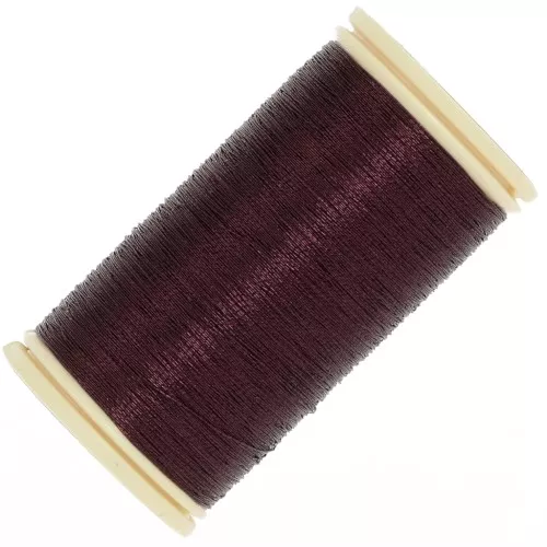 Au Chinois Metallic embroidery thread n°40 - Burgundy (255) x100m
