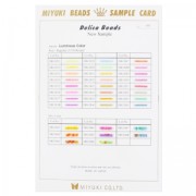 Sample Card Miyuki Delica 11/0 - Luminous couleurs 2013 (n°897)