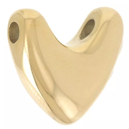 16x17mm 316L stainless steel Heart pendant x1
