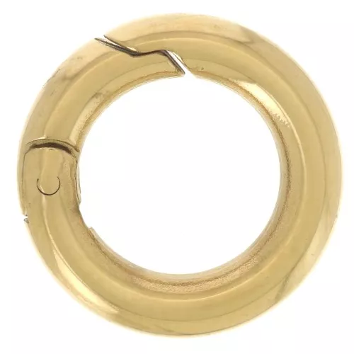 12mm Stainless steel 316L Round lobster clasp - Gold x1