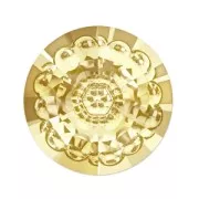 PureCrystal 1681 Vision Round Stone 12mm Crystal Golden Shadow