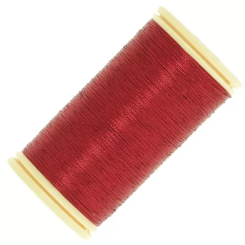 Au Chinois Metallic embroidery thread n°40 - Red (210) x100m