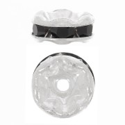 Rhinestones Rondelle 6mm Silver tone/Jet x4|raw }}