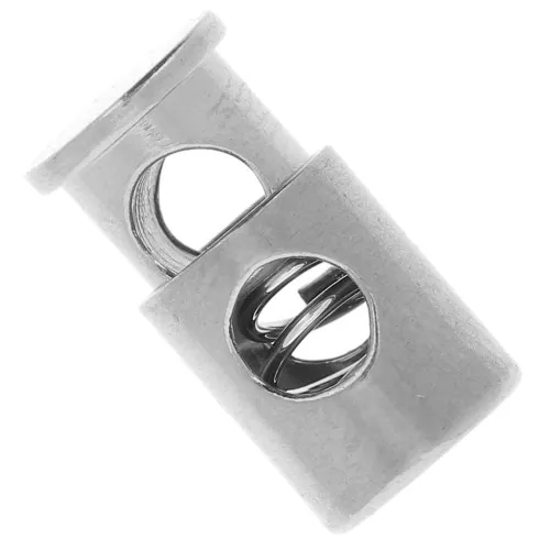 11x7mm Stainless steel 304L Cord stop 1 hole for 3mm cord x1