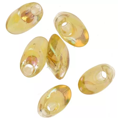 4x7mm Miyuki Long Magatama - Transparent Light Topaz AB x10g