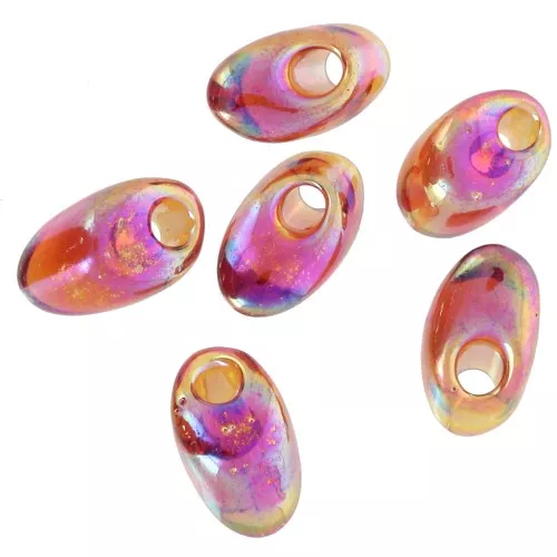4x7mm Miyuki Long Magatama LMA-257 - Transparent Topaz AB x10g