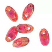 4x7mm Miyuki Long Magatama LMA-254 - Transparent Red AB x10g