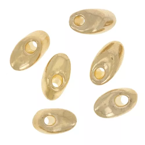 4x7mm Miyuki Long Magatama LMA-193 - 24kt Gold Light Plated x5g