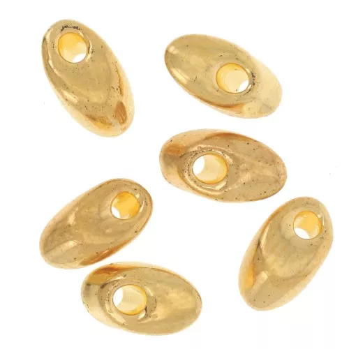 4x7mm Miyuki Long Magatama LMA-191 - 24kt Gold Plated x5g