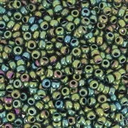 Miyuki 11/0 Seed Beads 468 - Malachite Green Iris Metallic x8g