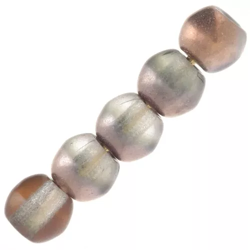 3mm Round Czech glass beads - Crystal Capri Gold x50