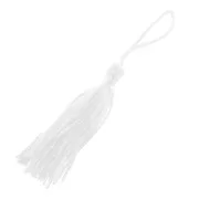 Textile tassel 7.5cm white