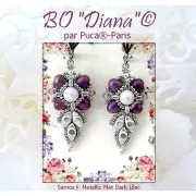 7x5mm Glass beads Samos® by Puca® - Gold Metallic Mat x10g