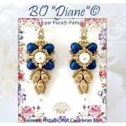 7x5mm Glass beads Samos® by Puca® - Emerald Metallic Mat x10g