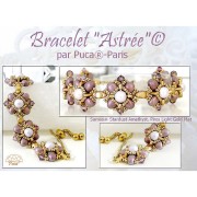 7x5mm Samos® glass beads by Puca® - Stardust Beige x10g