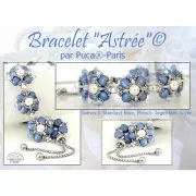 7x5mm Samos® glass beads by Puca® - Stardust Blue x10g