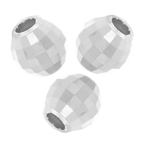 Round faceted beads - faceted ball 2 mm in 925 Sterling Silver x20