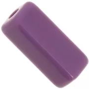 Purple - Perles tube rectangle en résine opaque 20x8 mm - Mauve foncé x4 Perles tube rectangle en résine opaque 20x8 mm - Mauve foncé x4
