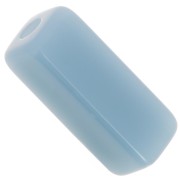 Rectangle tube beads 20x8 mm in opaque resin - Smoked blue x4