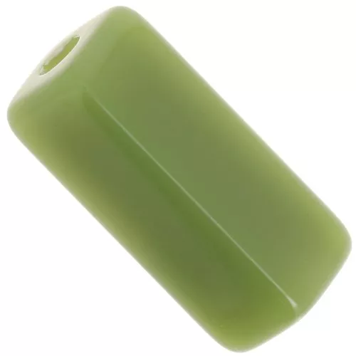 Rectangle tube beads 20x8 mm in opaque resin - Khaki x4