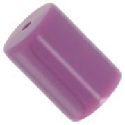 13x9mm Opaque resin cylindrical tube bead - Dark mauve x6|raw }}