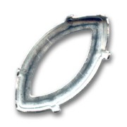 Cabochon setting 4227 PureCrystal Navette-shaped 32x17mm Silver-colored|raw }}