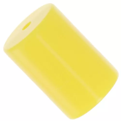 13x9mm Opaque resin cylindrical tube bead - Sunshine yellow x6
