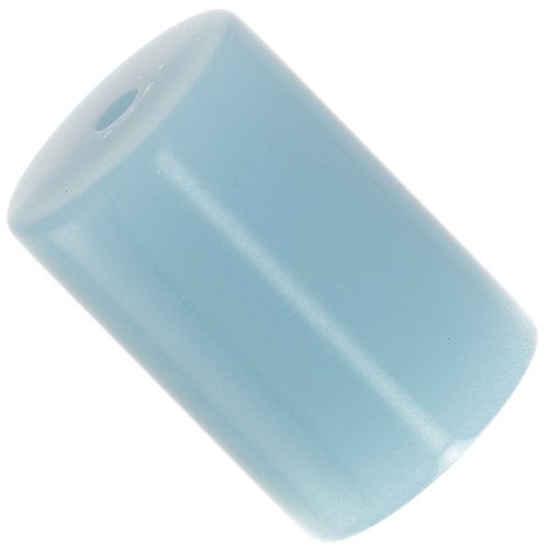 13x9mm Opaque resin cylindrical tube bead - Smoked blue x6