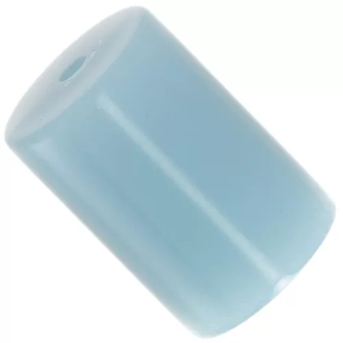 13x9mm Opaque resin cylindrical tube bead - Smoked blue x6