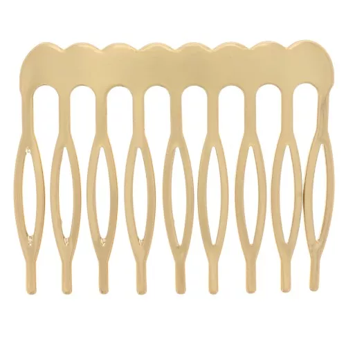 23x29mm Small hair comb barrette to decorate - Gold Tone x1