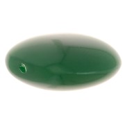 16mm Flat beads - rounded square - opaque resin - Emerald green x5