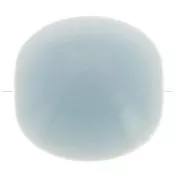 Blue - Perles plates - carré arrondi - en résine opaque 16 mm - Bleu fumé x5 Perles plates - carré arrondi - en résine opaque 16 mm - Bleu fumé x5