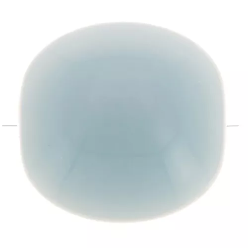16mm Flat beads - rounded square - opaque resin - Smoked blue x5