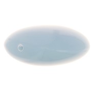 16mm Flat beads - rounded square - opaque resin - Smoked blue x5