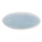 16mm Flat beads - rounded square - opaque resin - Smoked blue x5