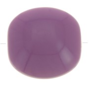 16mm Flat beads - rounded square - opaque resin - Dark mauve x5|raw }}