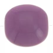 Purple - Perles plates - carré arrondi - en résine opaque 16 mm - Mauve foncé x5 Perles plates - carré arrondi - en résine opaque 16 mm - Mauve foncé x5