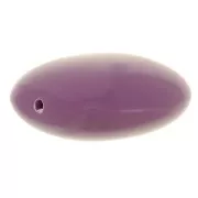 16mm Flat beads - rounded square - opaque resin - Dark mauve x5