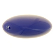 16mm Flat beads - rounded square - opaque resin - Hard blue x5