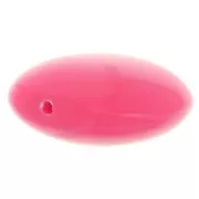 16mm Flat beads - rounded square - opaque resin - Candy Pink x5
