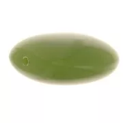 16mm Flat beads - rounded square - opaque resin - Khaki x5