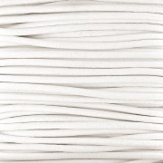 2mm European leather cord - White x1m