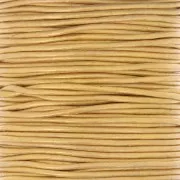 1.5mm European leather cord - Gold x1m