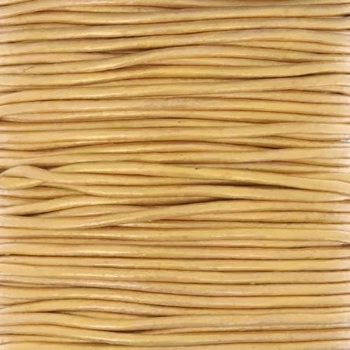 1.5mm European leather cord - Gold x1m
