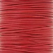1mm European leather cord - Red x1m