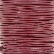 1mm European leather cord - Burgundy x1m
